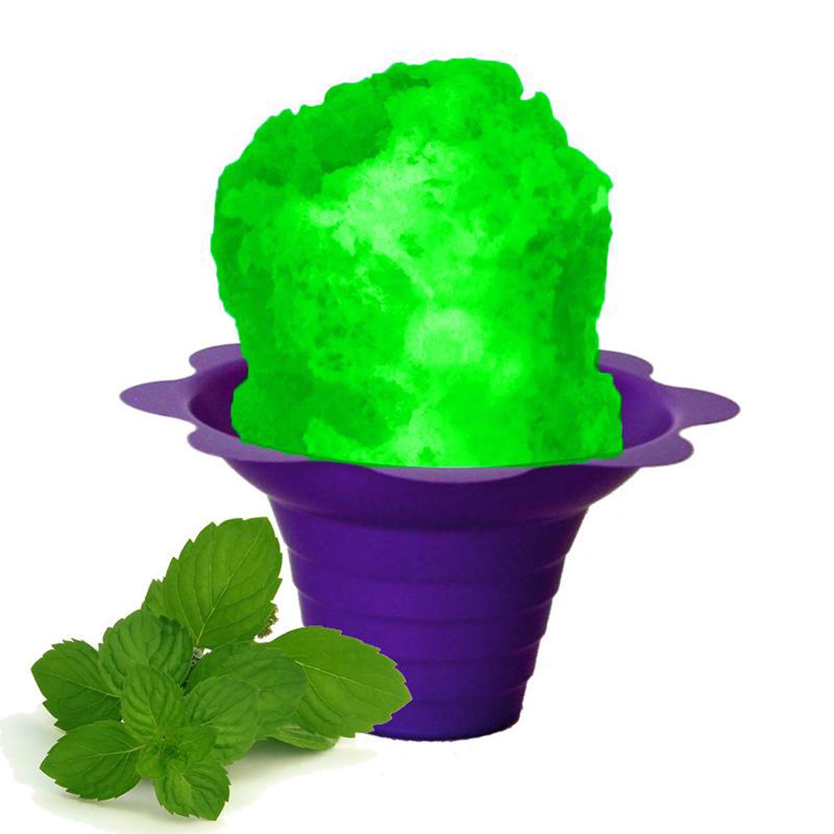 Hypothermias Shaved Ice and Snow Cone Syrup Unsweetened Flavor Concentrate - 4 Fl Oz - Makes 1 Gallon of Ready to Use Syrup - Spearmint - Must Add