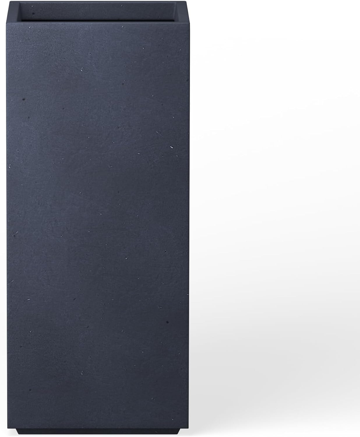 Kante Accent Column Square Pale Gray Concrete Planter 23.6" H, Outdoor