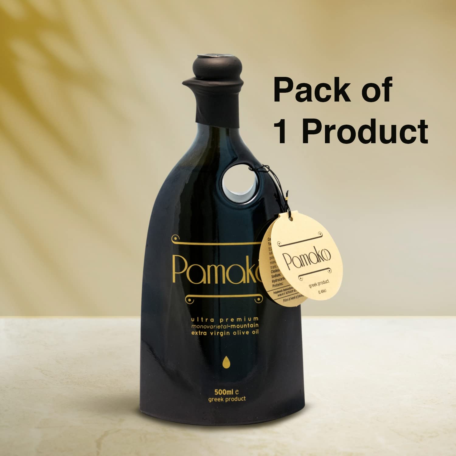 Pamako Ultra-Premium Monovarietal Mountain Organic Olive Oil | 500ml | 2023-4 Harvest | Cold Pressed Organic Evoo From Greece | 2039mg/kg