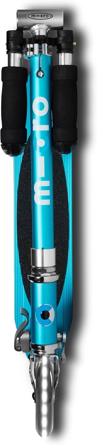 Micro Kickboard | Sprite Foldable LED Scooter for Ages 6+ | Children up to 220 lbs | 2 Wheel | Travel Ready | Adjustable T Bar | Smooth Ride