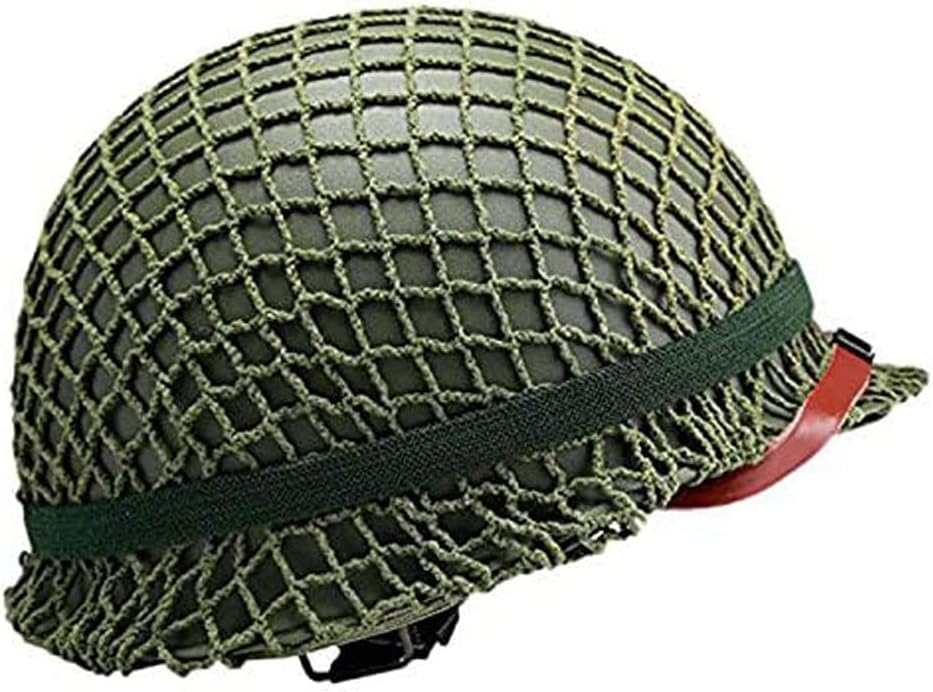 Perfect WW2 US Army M1 Green Helmet Replica with Net/Canvas Chin Strap DIY Painting