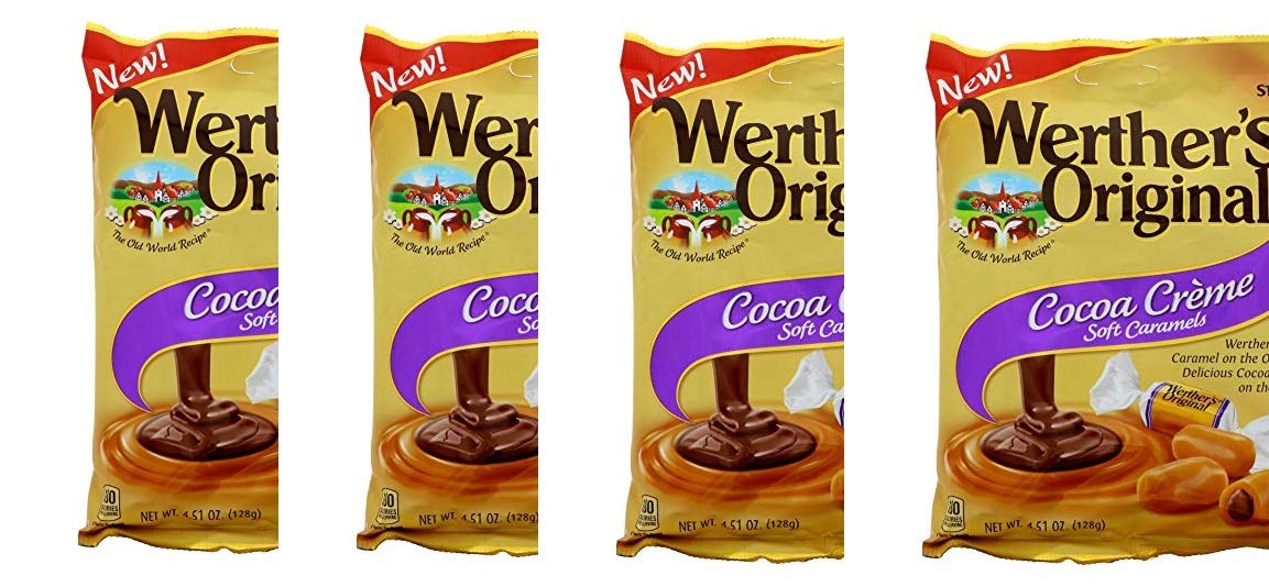 Werther's Original Caramel Coffee Hard Candy - Individually Wrapped Hard Candies for Halloween, Parties, or Snacks - 2.65 oz Bags (Pack of 3)