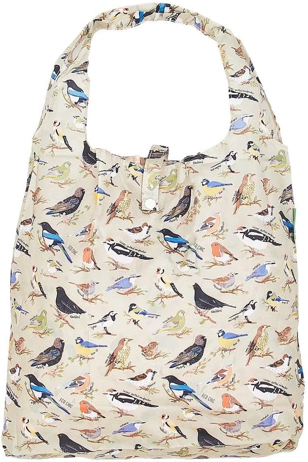 ECO CHIC Foldable Reusable Grocery Bags - Lightweight, Recycled & Reusable Shopping Bag - Waterproof Packable Tote