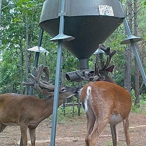BOSS Buck Varmint Funnels Durable Lightweight Galvanized Steel Protective Squirrel Funnels with Self Tapping Screws for Game Feeder, Set of 3