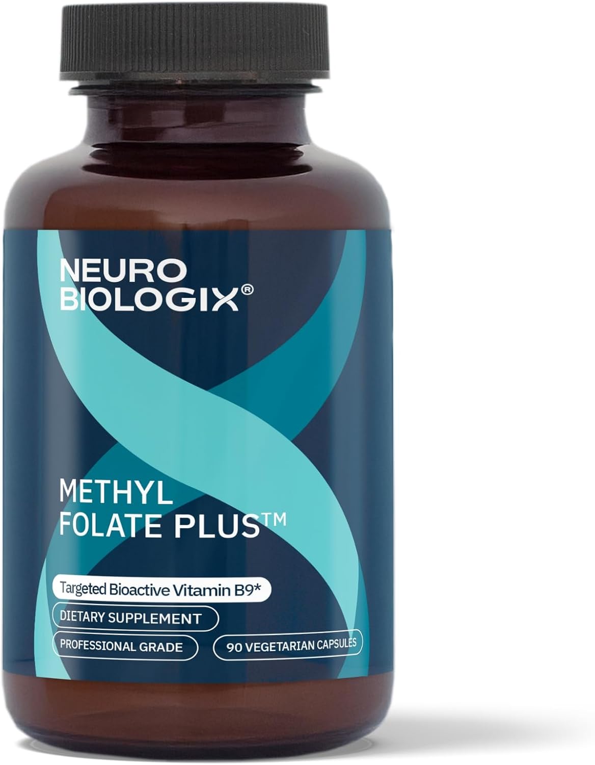 Neurobiologix Methyl Folate Plus, L-5 Methylfolate, 90 Capsules | Folinic Acid & B Vitamins, Brain & Heart Function, for Men & Women, Gluten-Free