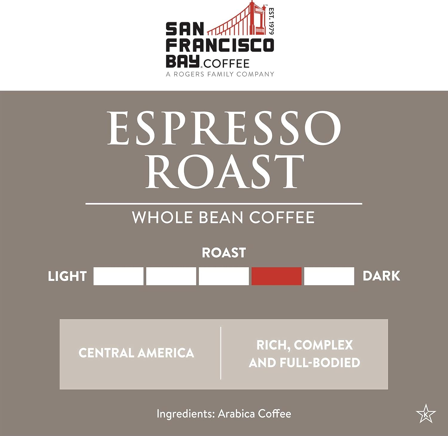 San Francisco Bay Coffee French Roast Whole Bean Coffee, 2 lb bag