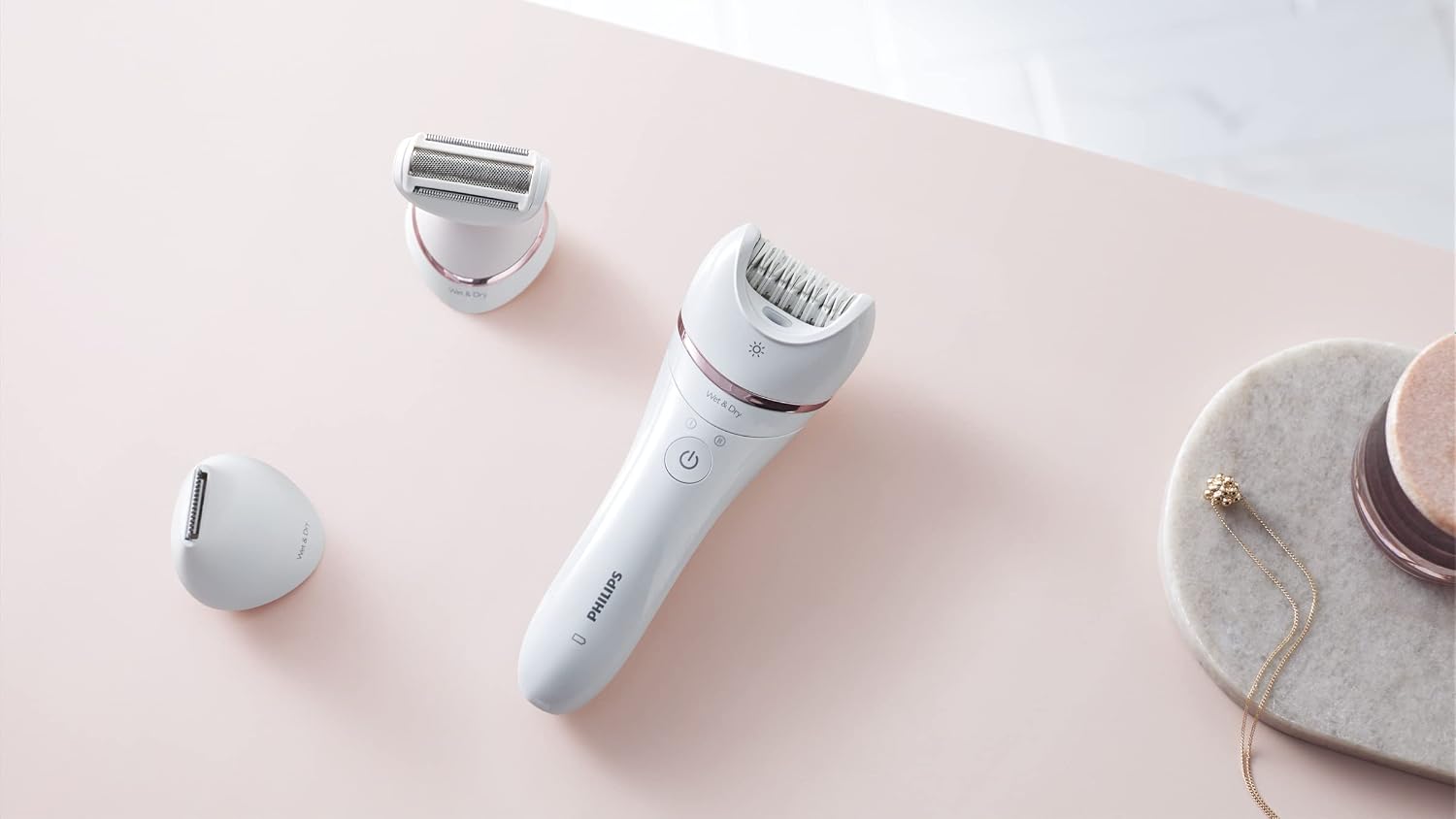 Philips Epilator Series 8000 for Women, with 3 Accessories, BRE700/04