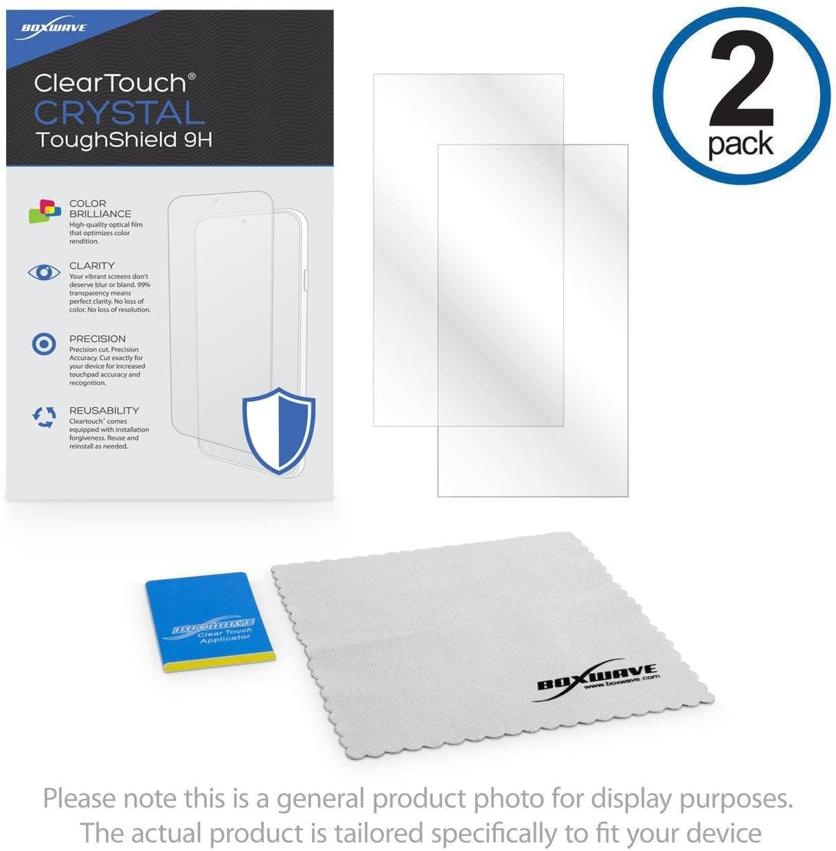 BoxWave Screen Protector Compatible with Arcade1Up PAC-MAN XL - ClearTouch Crystal ToughShield 9H (2-Pack)