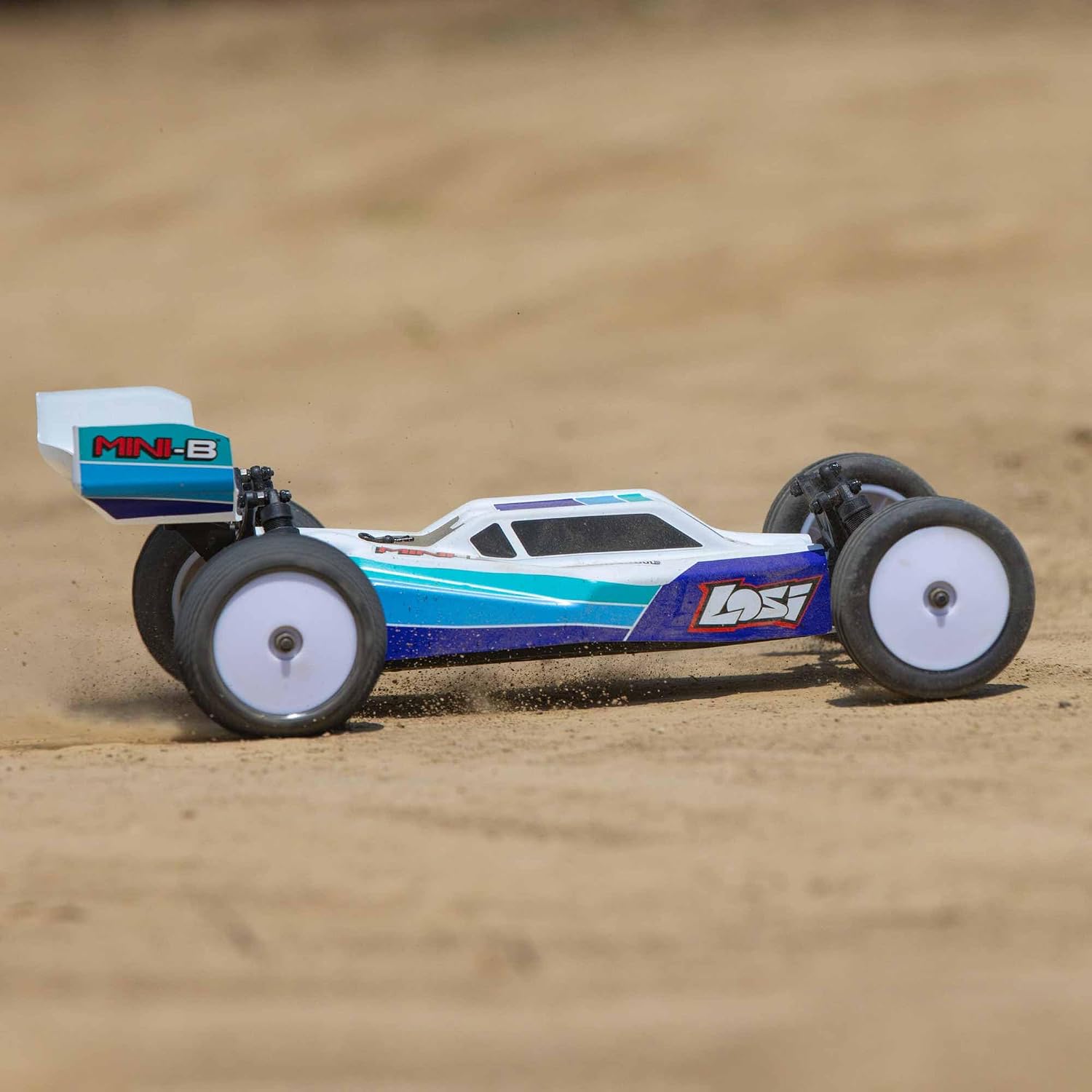 Losi 1/16 Mini-B 2 Wheel Drive Buggy Brushless RTR Blue LOS01024T2