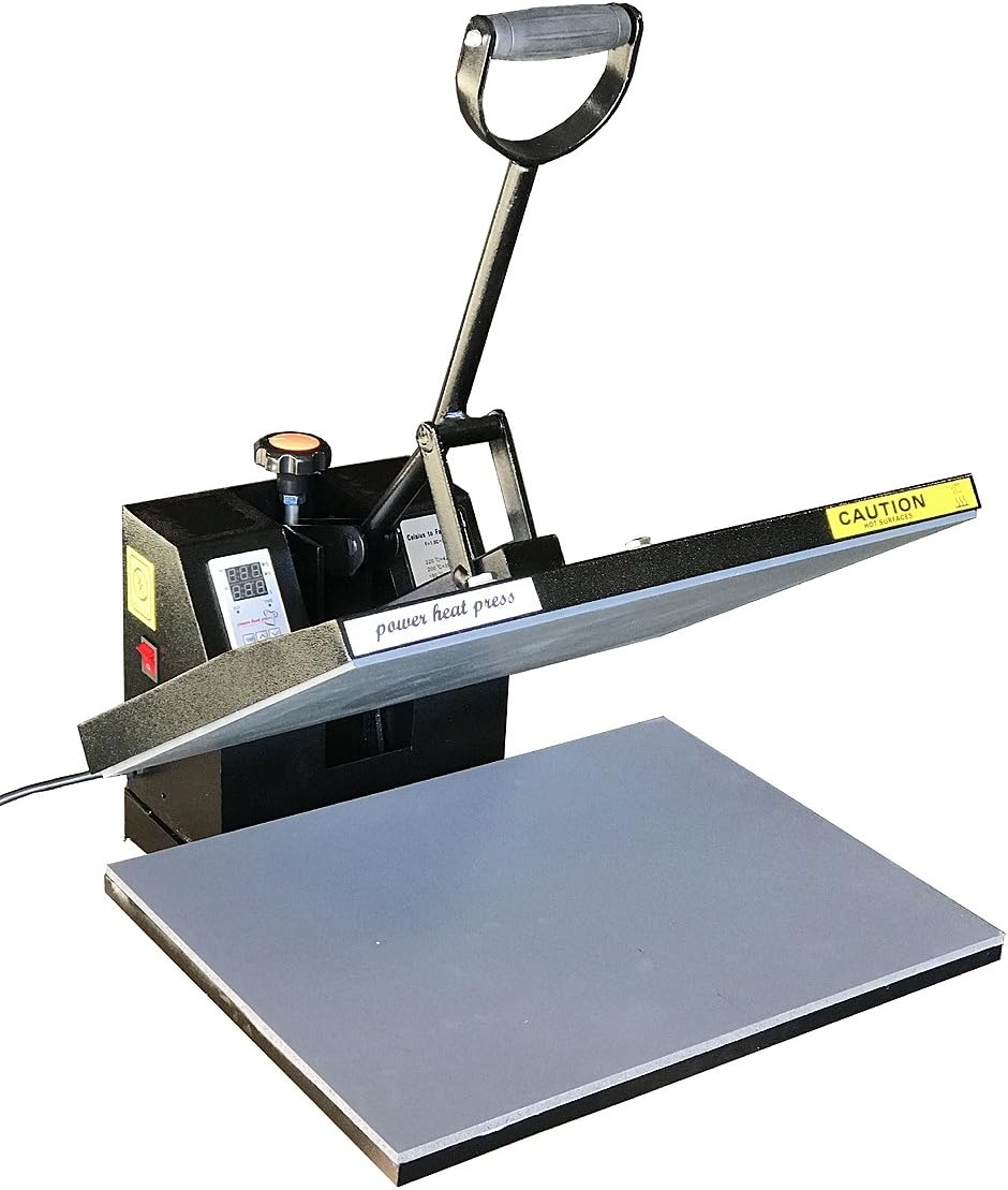 Fancierstudio Heat Press 16x20 Lower Platen Pull Out 5.5" Sublimation Rhinestone Heat Press FS16x20BP Black