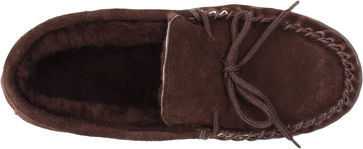 BEARPAW Moc II 2 - Men's Sheepskin Slipper - 1295M | Comfortable & Lightweight Men's Shoe, Medium Fit, Multiple Colors