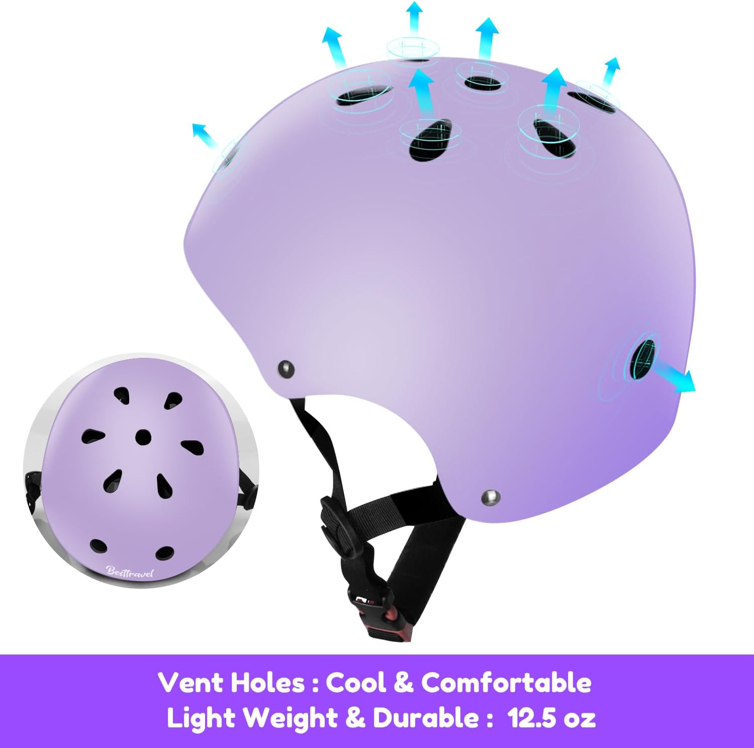 Besttravel Kids Helmet, Toddler Adjustable Kids Ages 3-8 Years Old Boys Girls Multi-Sports Safety