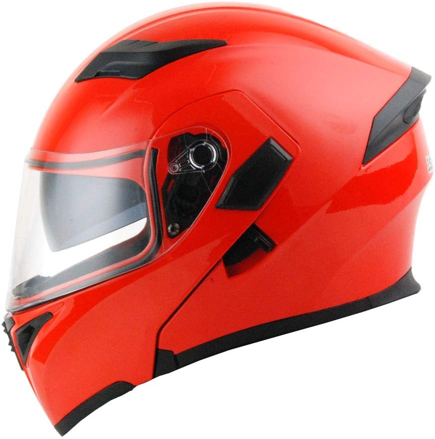 1Storm Motorcycle Modular Full Face Helmet Flip up Dual Visor Sun Shield: HB89