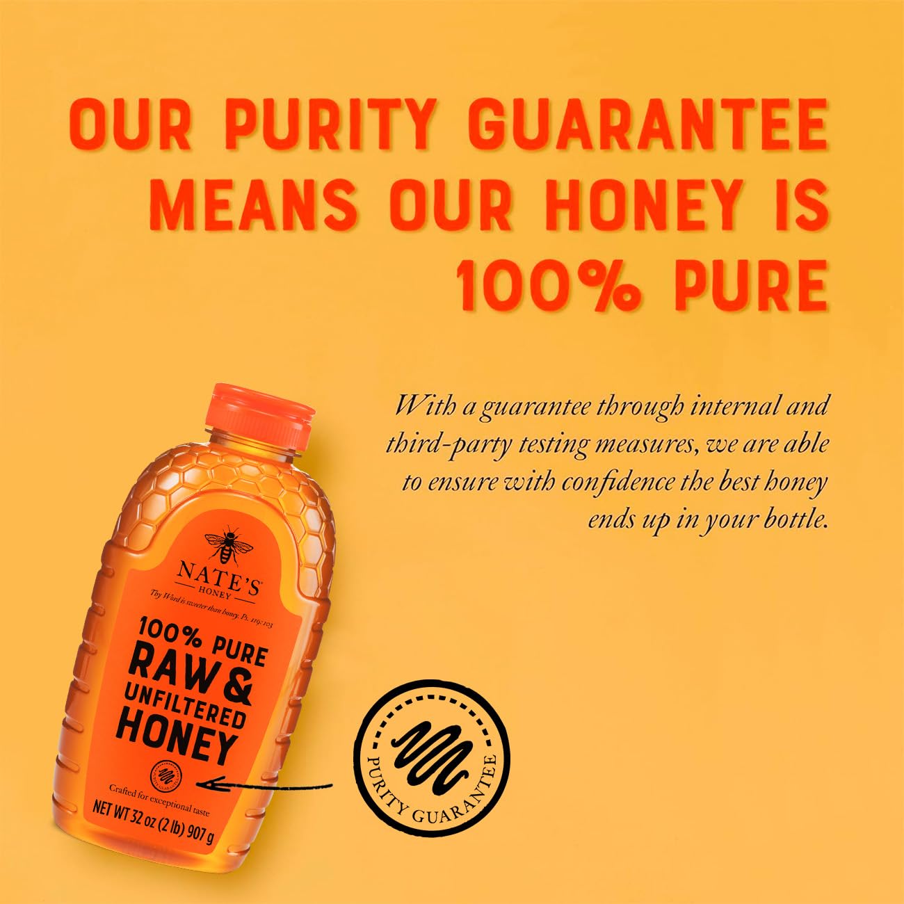 Nate's Honey - 32oz. Squeeze Bottle