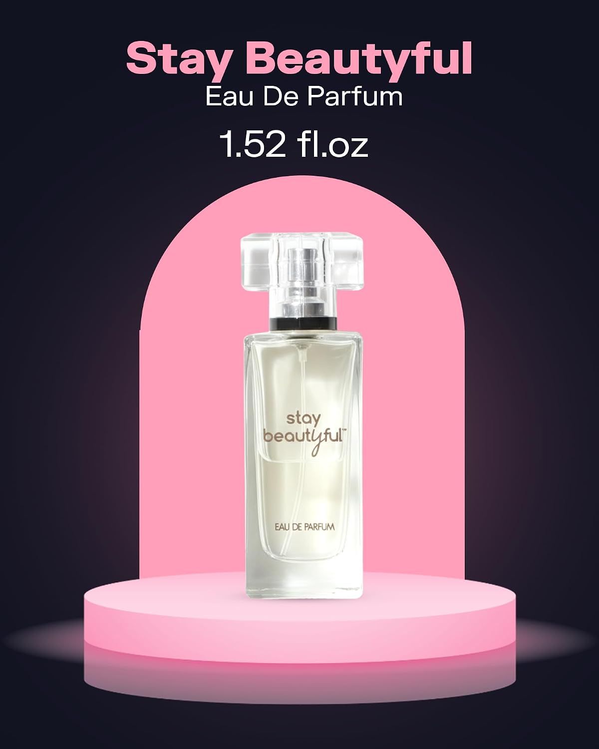 PB ParfumsBelcam Stay Beautiful Eau De Parfum Spray for Women, Floral and Fresh Fragrance, Long-Lasting Scent for Day & Night Wear