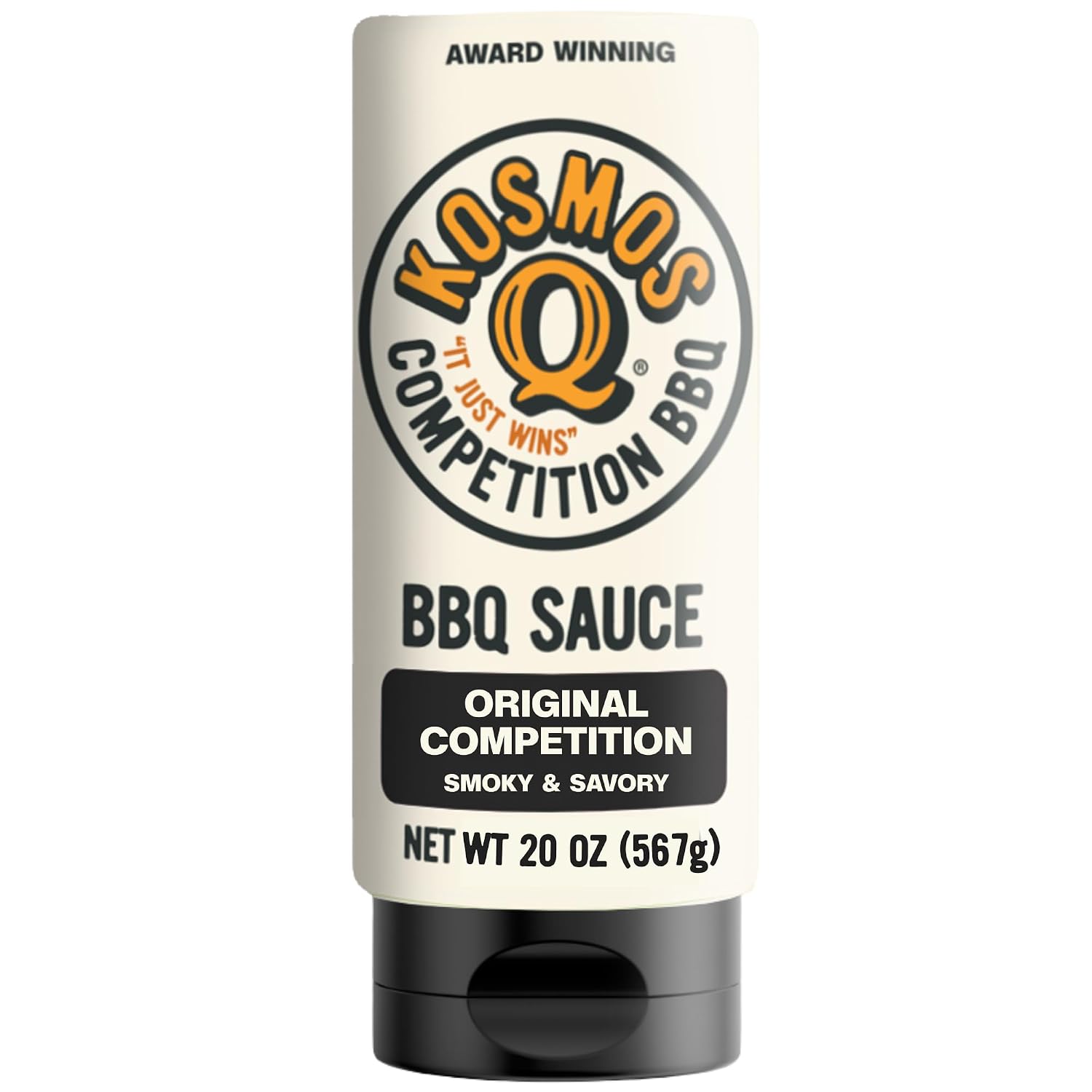 Kosmos Q Sweet Apple Chipotle BBQ Sauce, Tangy Natural Barbecue Sauce with Real Apples & Spicy Chipotle Peppers, Sweet & Spicy Glaze for Pork, Chicken, Ribs & More, Gluten Free, 15.5 Oz Bottle