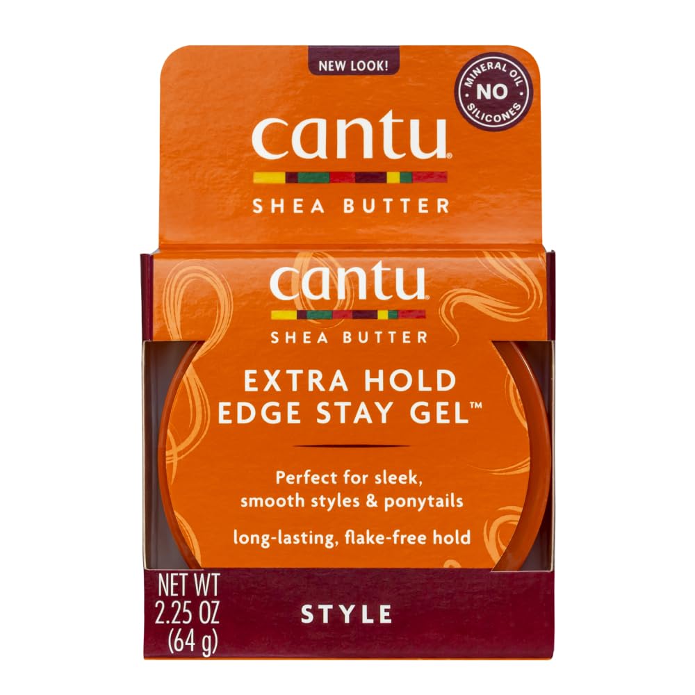 Cantu Natural Hair Styling Gel Stay Extreme Hold Tube, 8 Oz