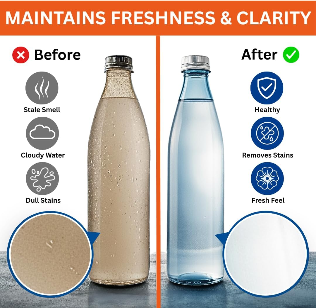Skyis Water Bottle Cleaning Tablets 120 Pack, Up to 2 Years Supply, No Scrub Bottle Cleaner for Stainless Steel, Tumbler, Hydration Bladder