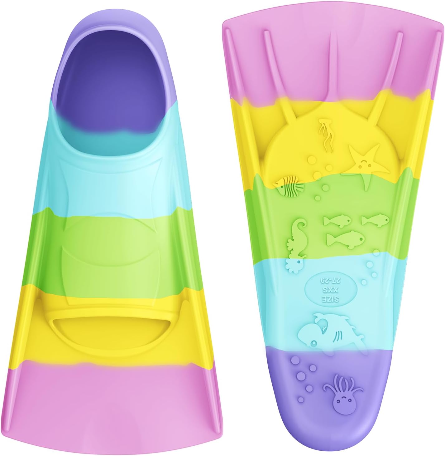 Gintenco Swim Fins, Adults & Kids Swim Training Fins for Lap Swimming