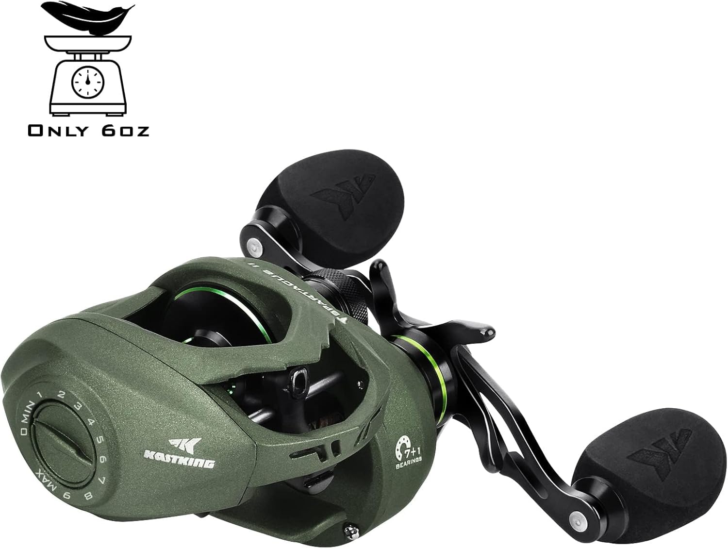 KastKing Spartacus II Baitcasting Fishing Reels with 7.2:1 Gear Ratio