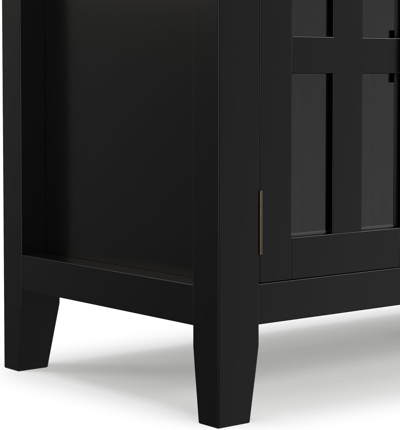 SIMPLIHOME Artisan 53" Wide Solid Wood TV Stand in Russet Brown