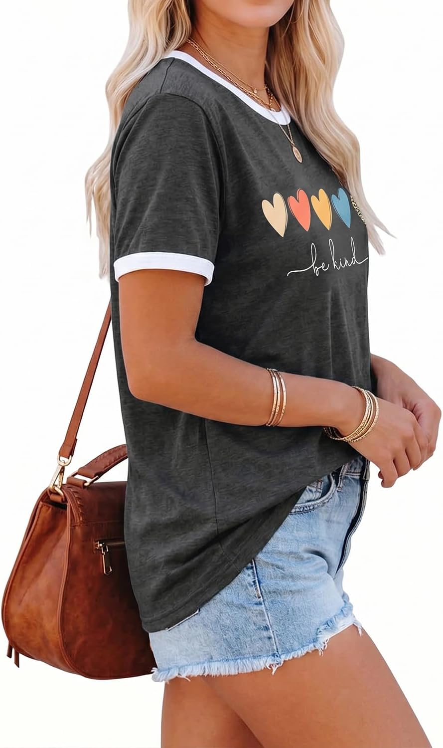 YEXIPO Graphic Tees for Women Short Sleeve Summer Tops Casual Cute T Shirts