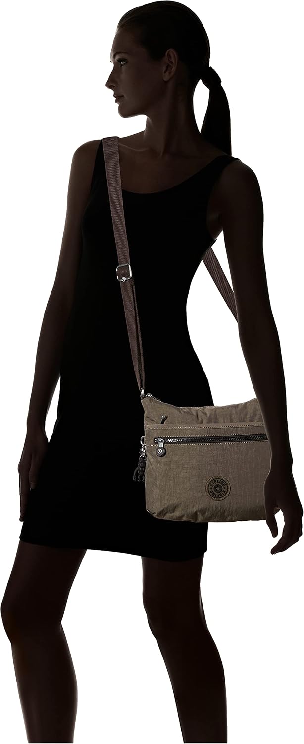 Kipling Womens Arto Crossbody Bag, Black Noir, 11.25 L X 10.25 H X 1.5 D US