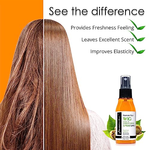 Awesome Human Hair Wig Leave in Conditioner Spray, pH5, Detangler & Easy Combing I Promoting Silkiness