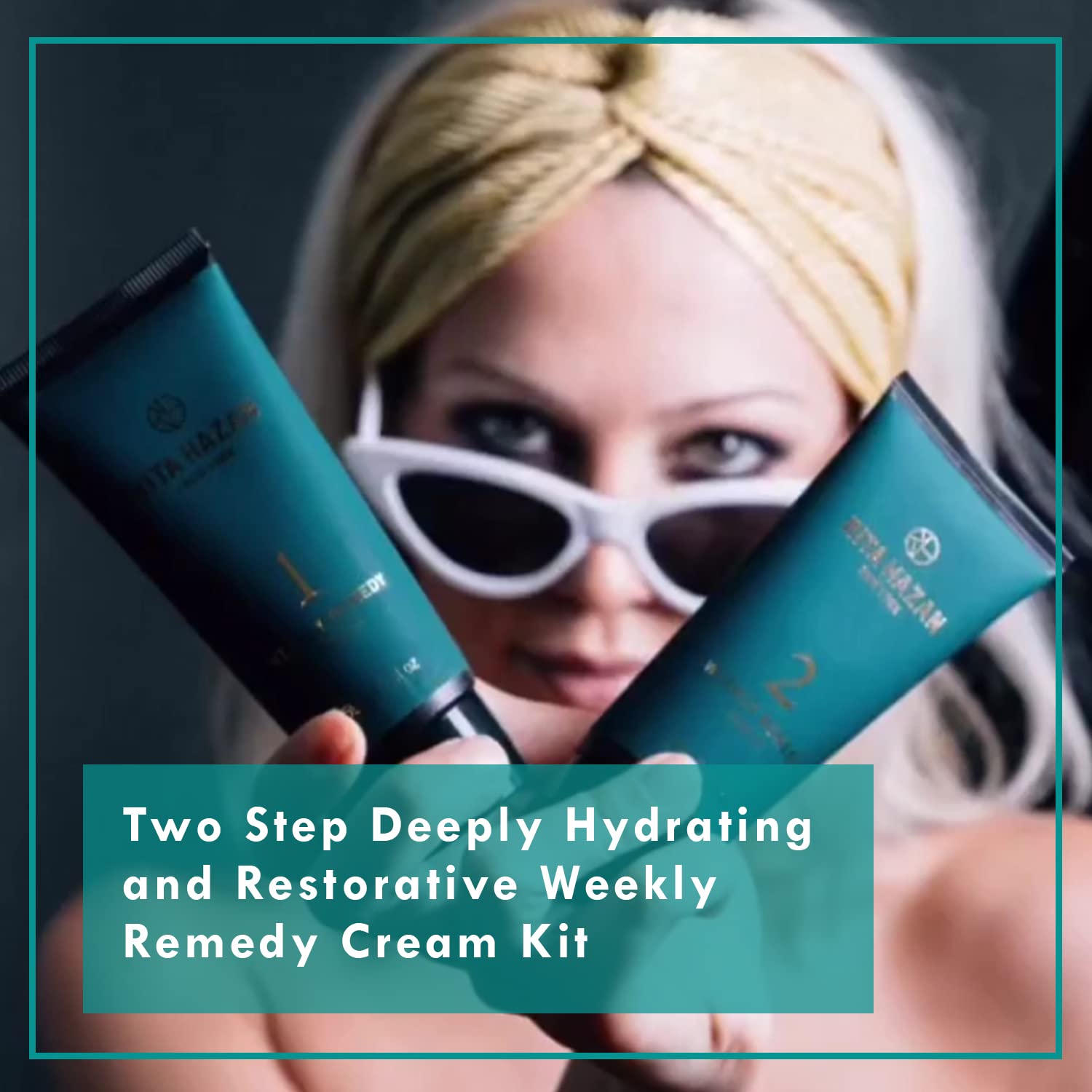 Rita Hazan Two Step Weekly Remedy Cream Kit - Deeply Hydrating & Restorative for Color Treated Hair - Hair Cream for Frizzy Hair - Hair Treatment