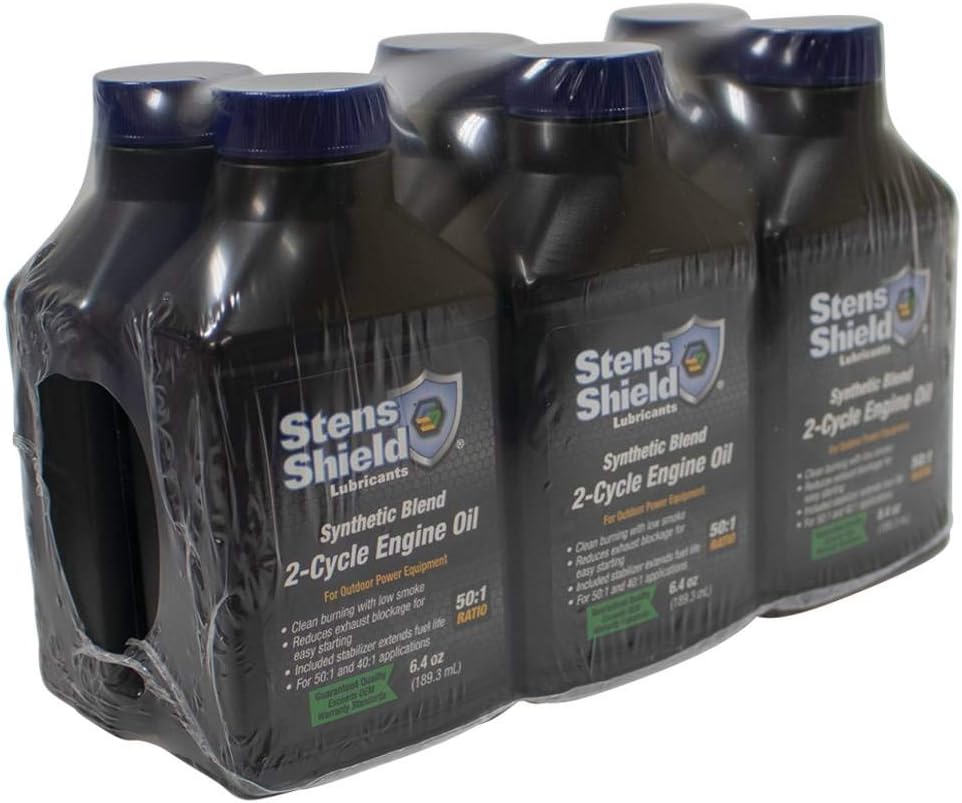 Stens 2-Cycle Engine Oil 770-646, Twenty-Four 6.4 oz. Bottles per case