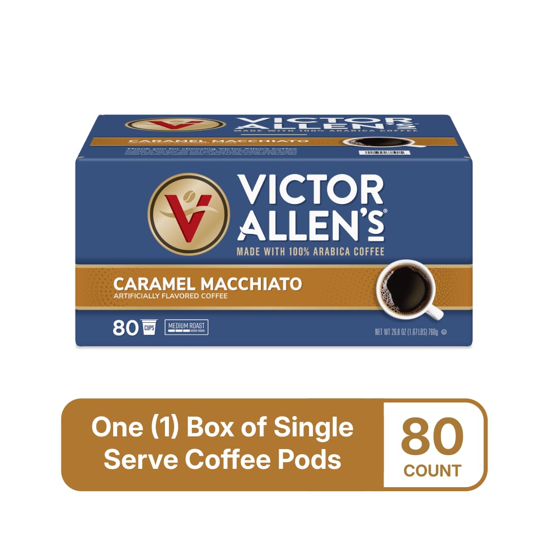 Victor Allen's Coffee Hazelnut Flavored, Medium Roast, 1 Pack - 12 Count, Single Serve Coffee Pods for Keurig K-Cup Brewers
