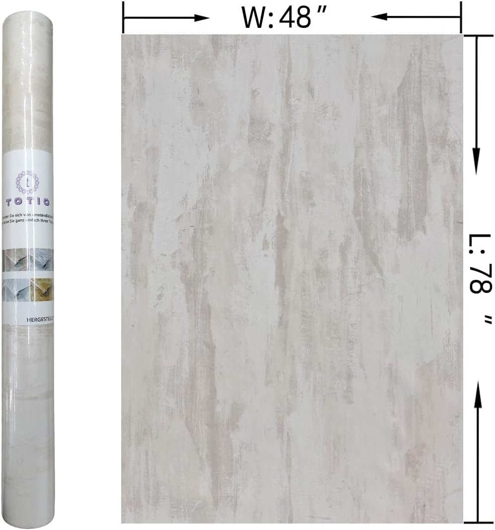 48x197inch Extra Wide Black White Marble Wallpaper Peel Stick Glossy Thick Waterproof Furniture Sticker Granite Look Contact Paper DIY Wall Sticker Self-adhesive Countertop Vinyl Wrap for Kitchen