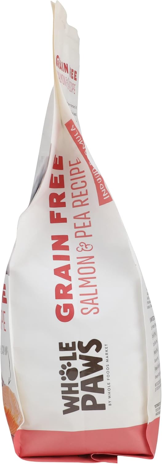 Whole Paws, Grain-Free Dry Cat Food, Salmon & Pea Recipe, Enhanced with Fiber & Prebiotics, Indoor Formula, 3.5 lb