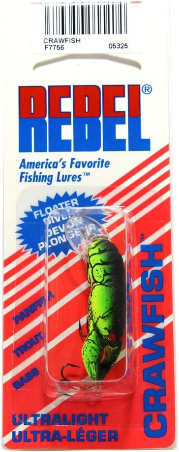 Rebel Lures Original Realistic Crawfish Crankbait Fishing Lure