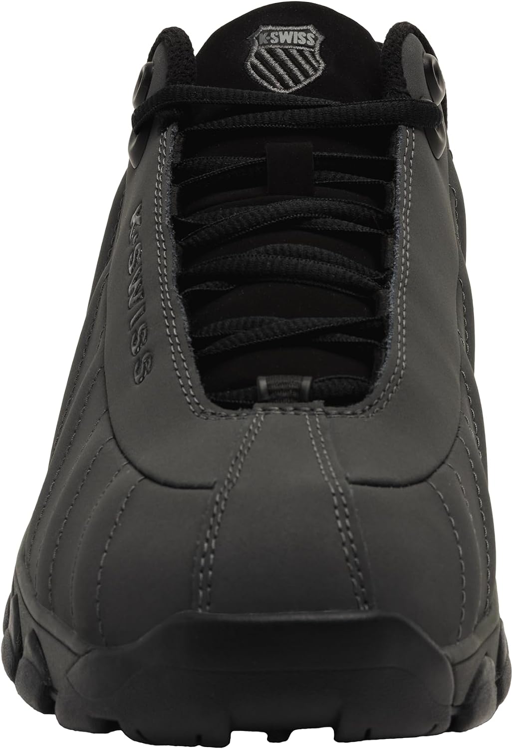 K-Swiss Men's ST329 CMF Sneaker, Wide Tennis Walking Shoes Leather Upper | Court Inspired, Tennis Heritage, Comfort Soft Cushioning, Arch Support, Wide Feet Fit, Chunky Silhouette, Classic Style.