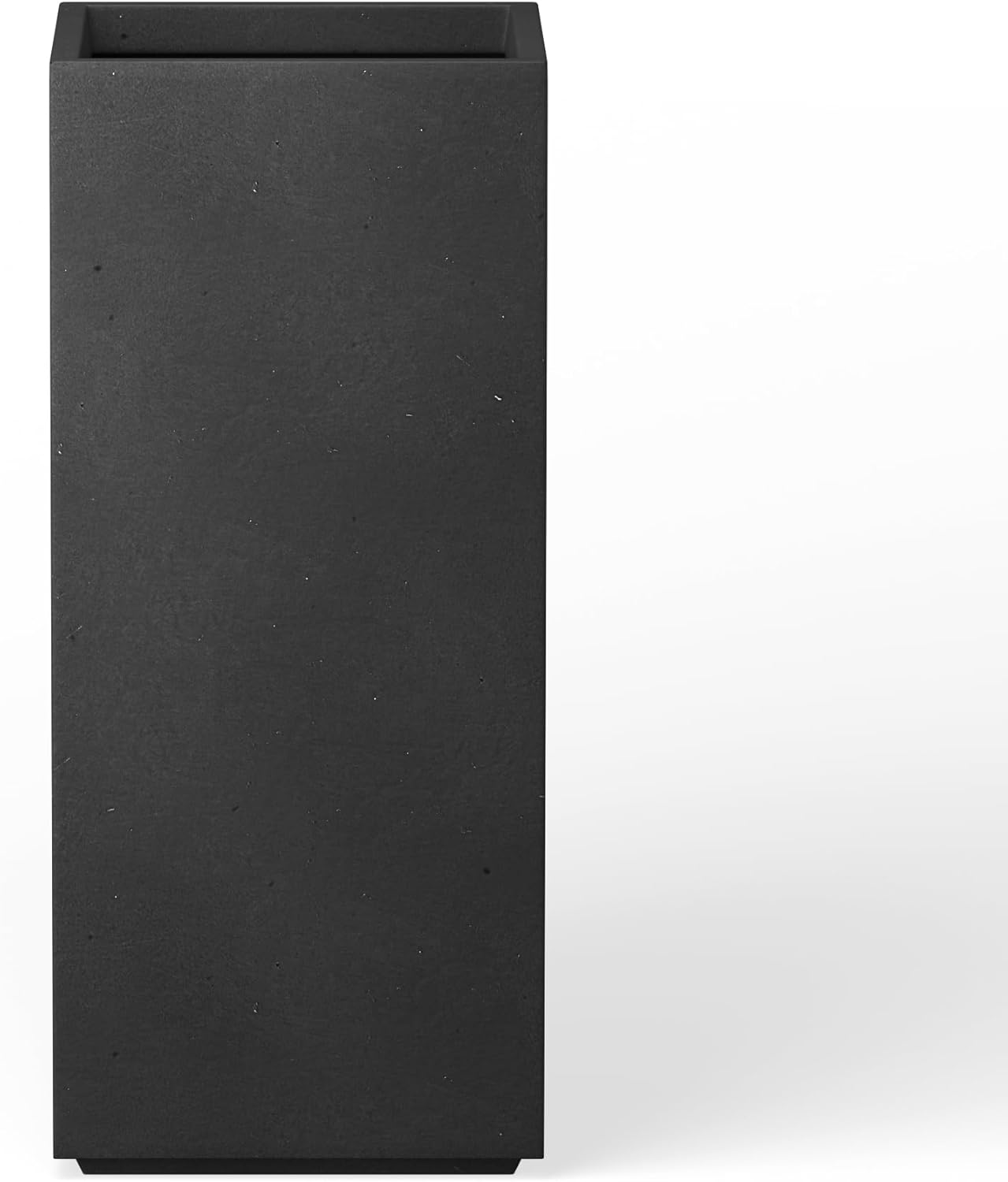 Kante Accent Column Square Pale Gray Concrete Planter 23.6" H, Outdoor