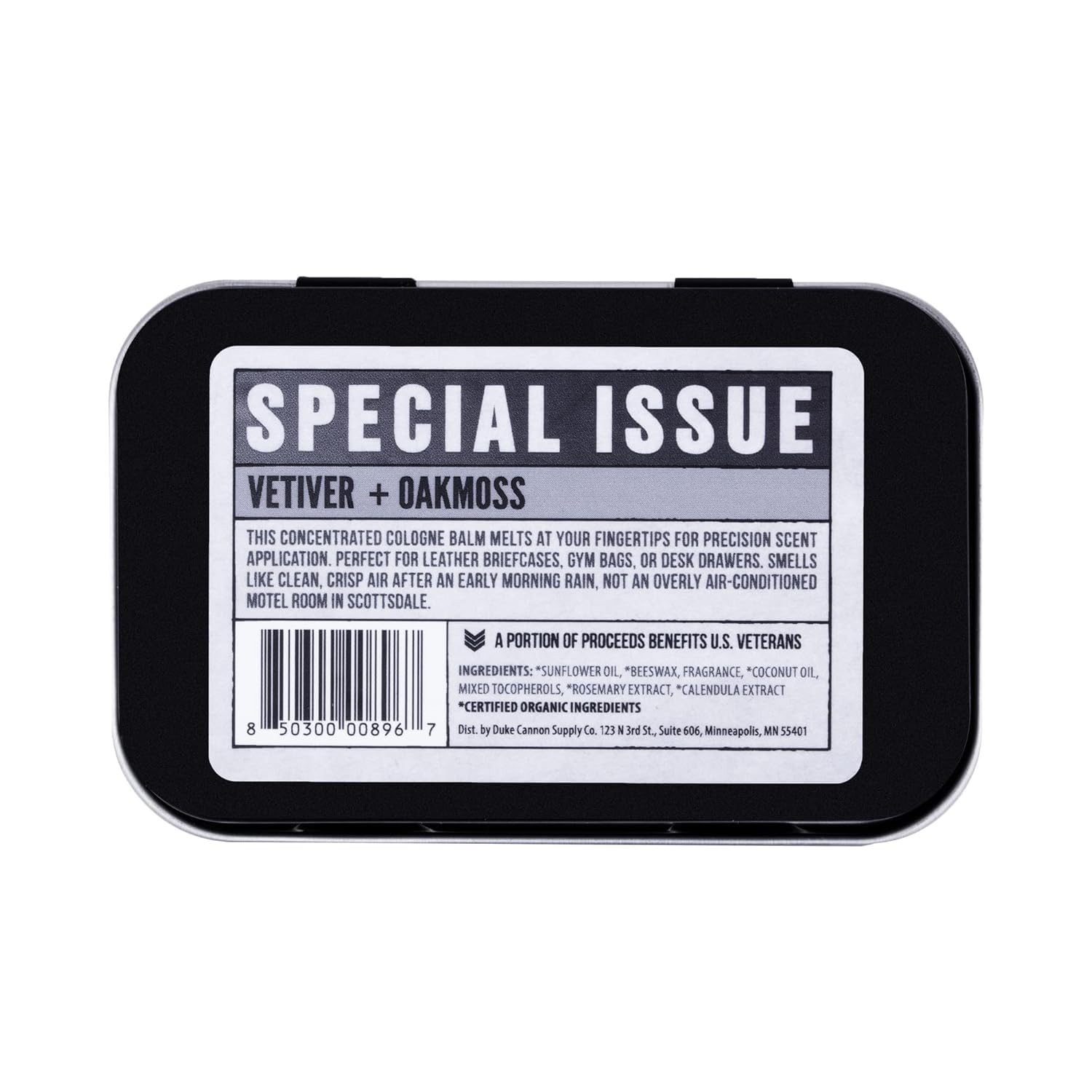 Duke Cannon Solid Cologne for Men, Bourbon Scent, Concentrated Balm, 1.5 oz | Woodsy charred oak barrel aroma inspired by classic bourbon craftsmanship