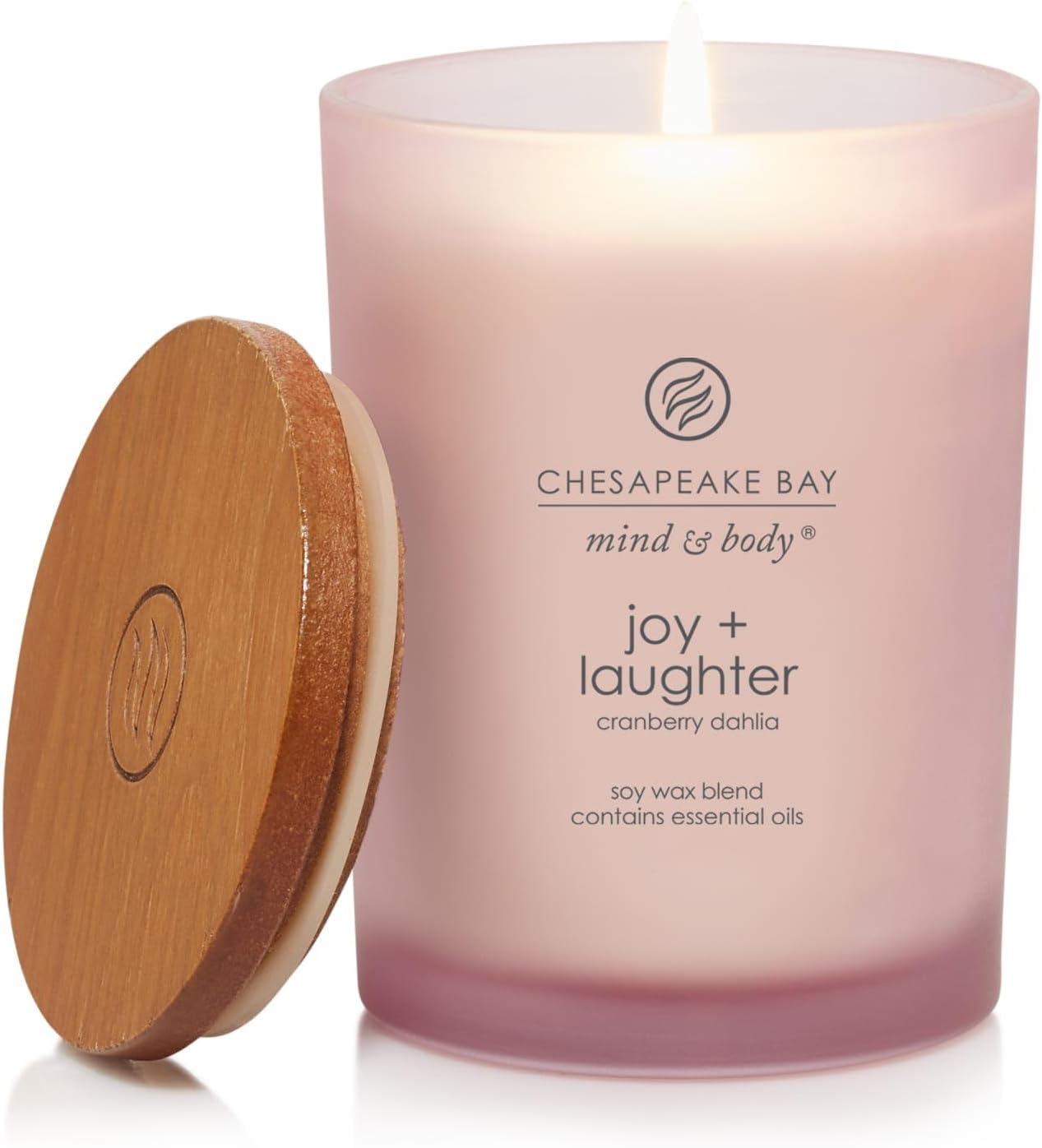 Chesapeake Bay Balance + Harmony Scented Candle Water Lily Pear Fragrance 50 Hours Burn Time Warm & Decorative Soy Wax Blend