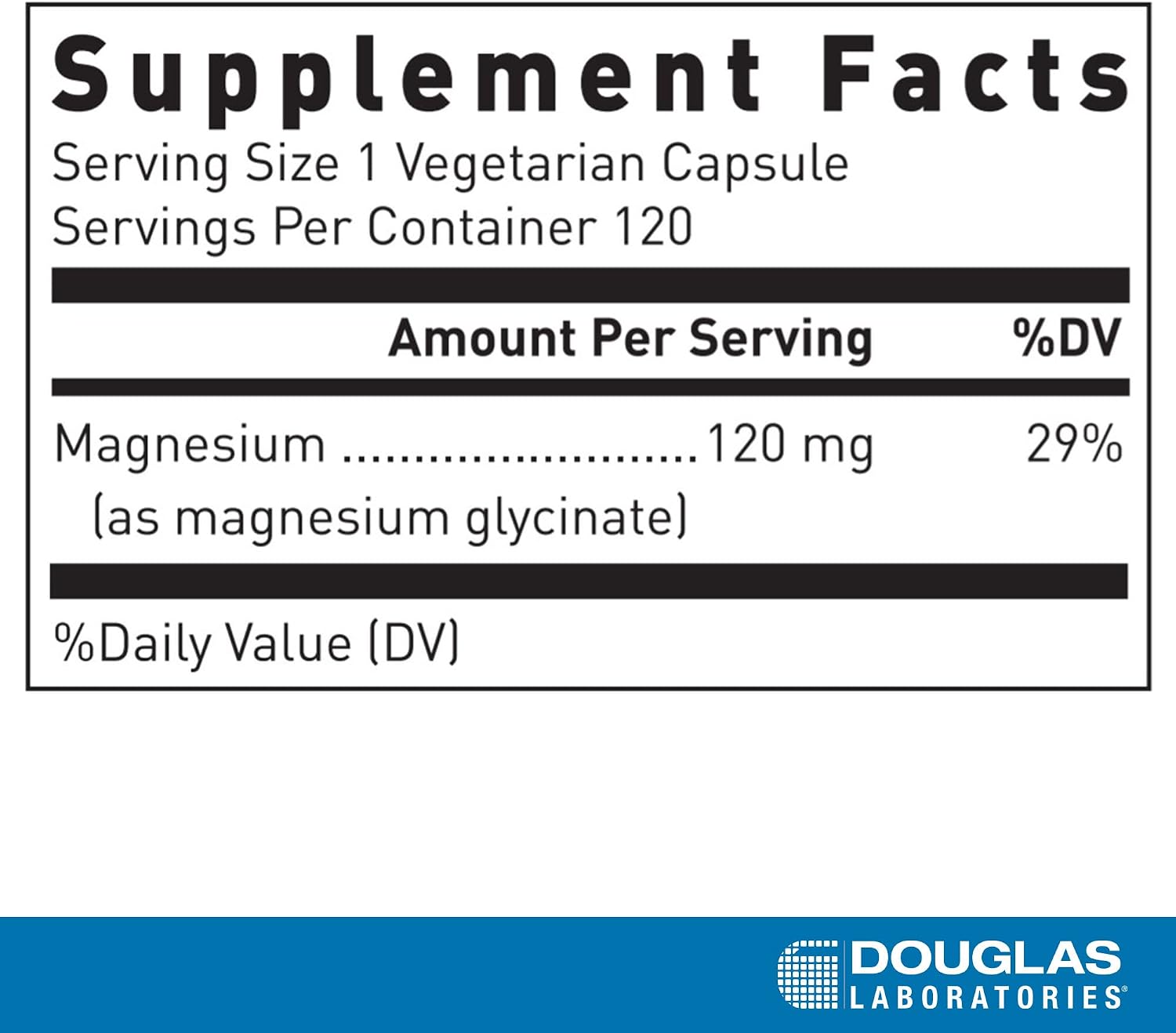Douglas Laboratories Magnesium Glycinate | Supports Normal Heart Function and Bone Formation | 120 Capsules