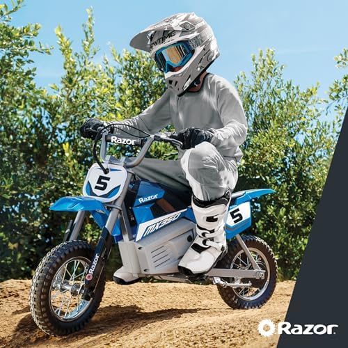 Razor MX350 Dirt Rocket Kids Ride On High-Torque 24V Electric Toy Motocross Motorcycle Dirt Bike