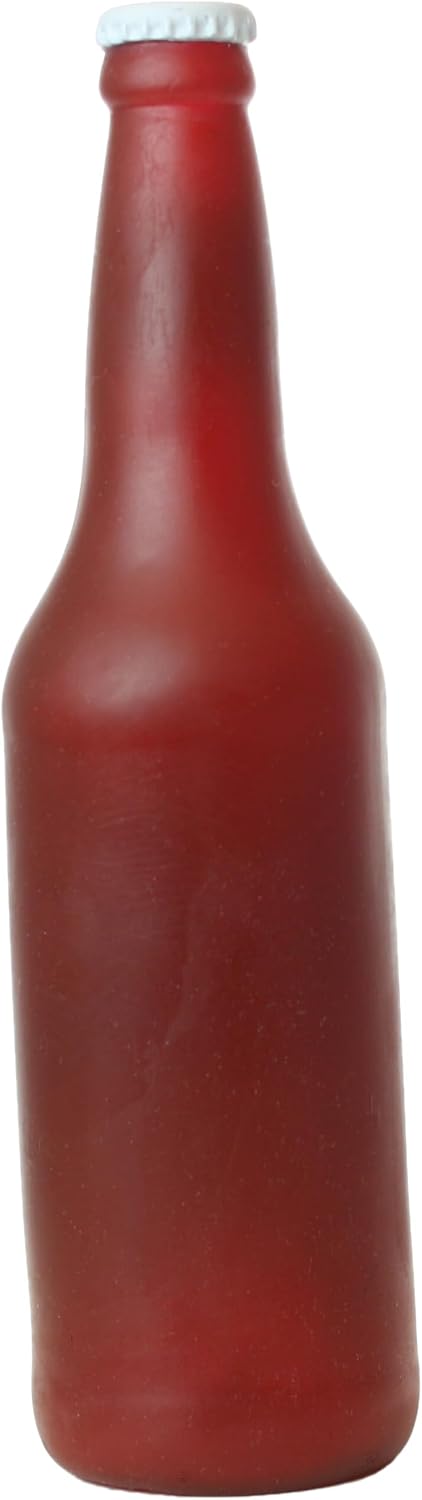 SILLY SQUEAKERS Tuffy Beer Bottle Dog Toy: Squeaky Dog Toy, Washable and Floats, Vinyl