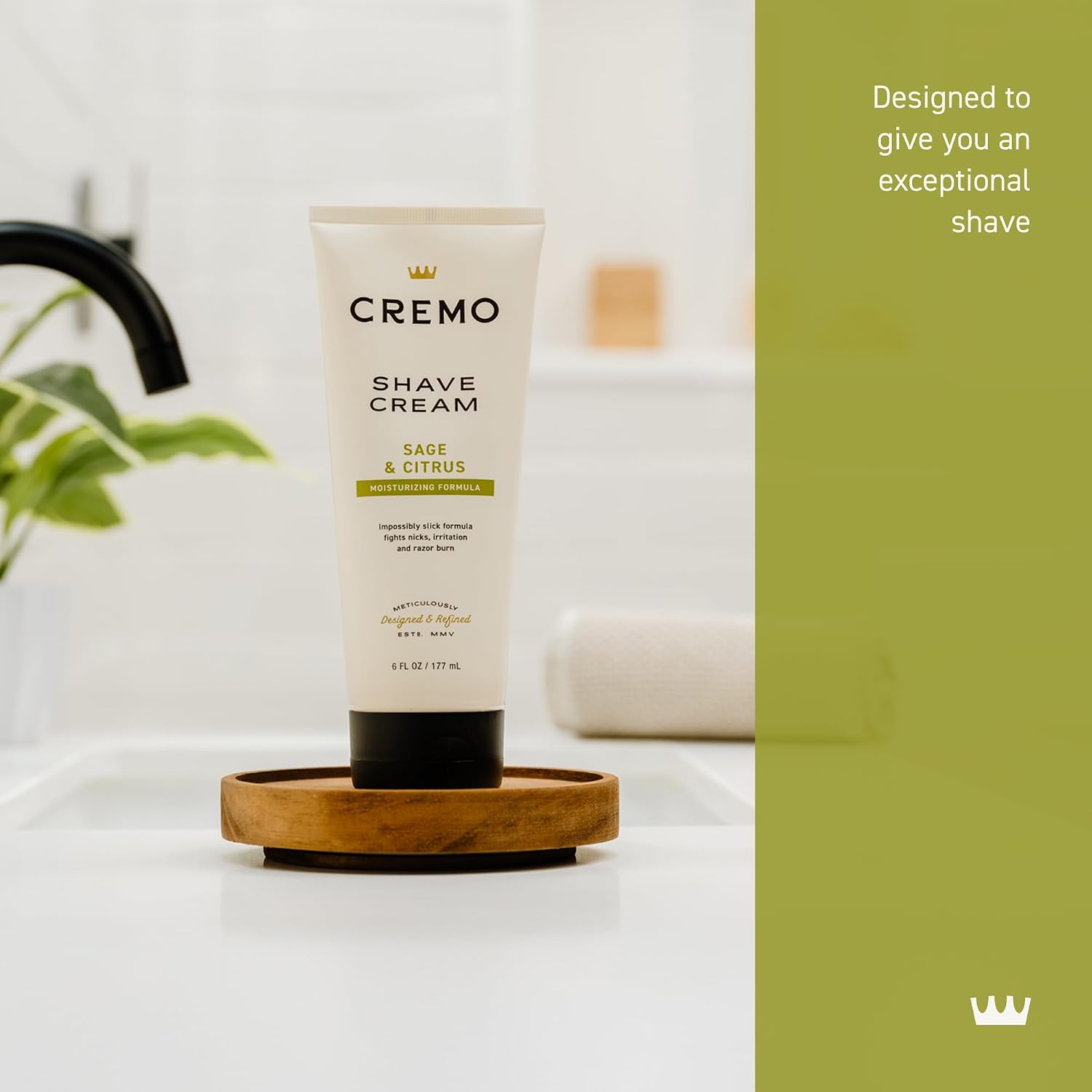 Cremo Original Shave Cream, Astonishingly Superior Ultra-Slick Shaving Cream for Men, Fights Nicks, Cuts and Razor Burn, 6 Fl Oz