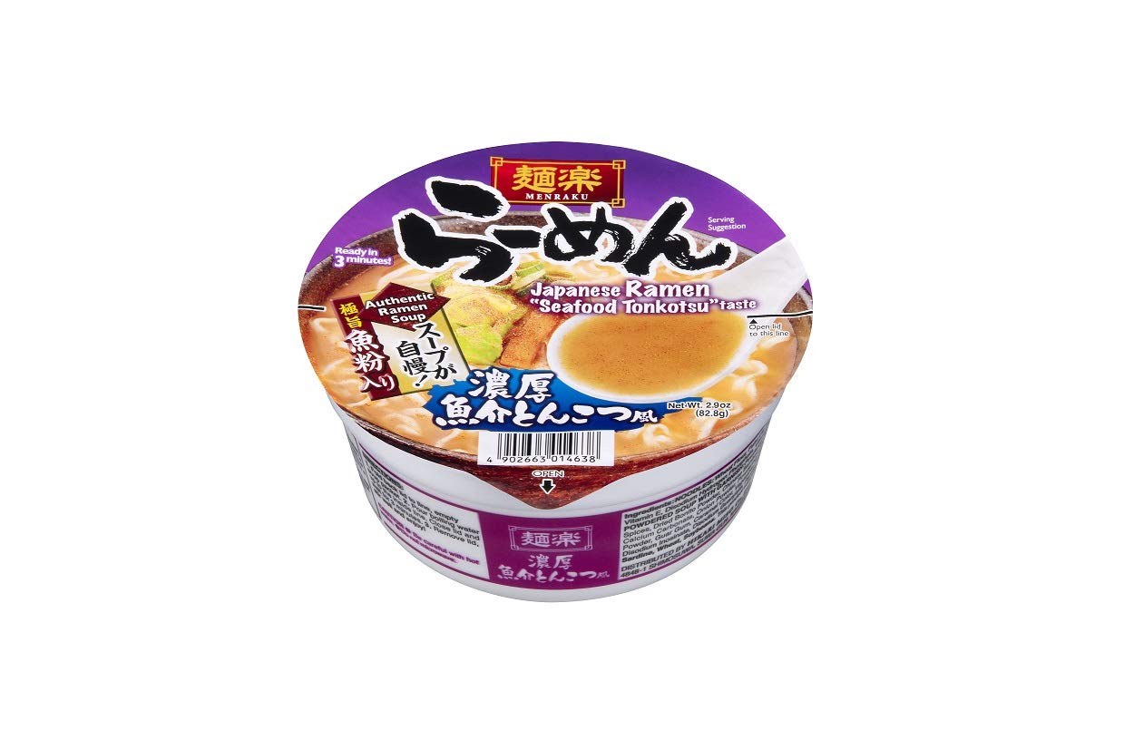 Menraku Tempura Noodles Soup, Udon, 3.17 Ounce