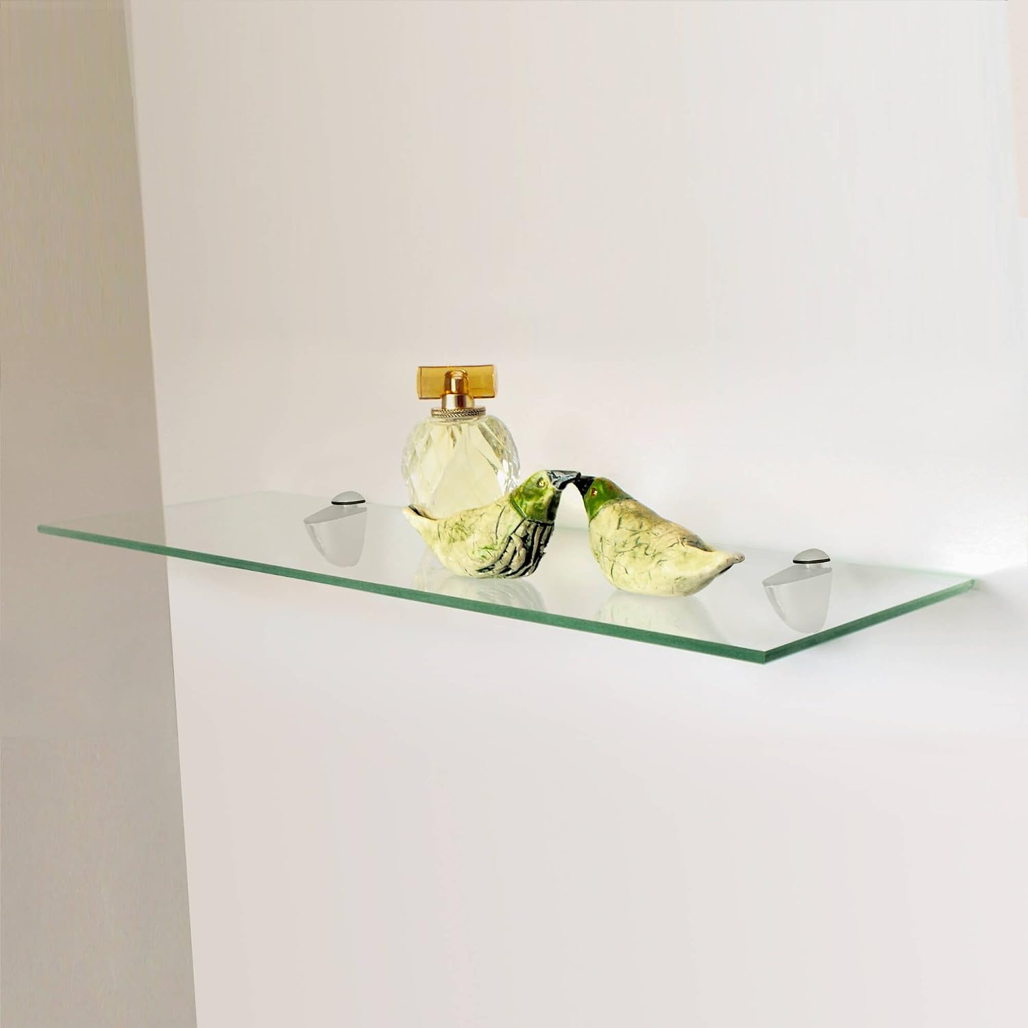 Fab Glass and Mirror Glass Shelf 8" X 30" Clear