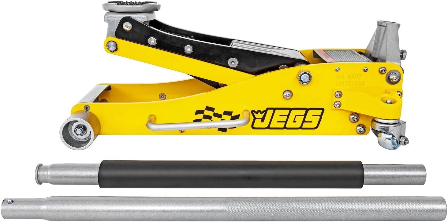 3-Ton Aluminum Floor Jack [6,000 lbs. Capacity] | 3-Ton Aluminum Floor Jack for your shop/garage; aluminum and rubber construction