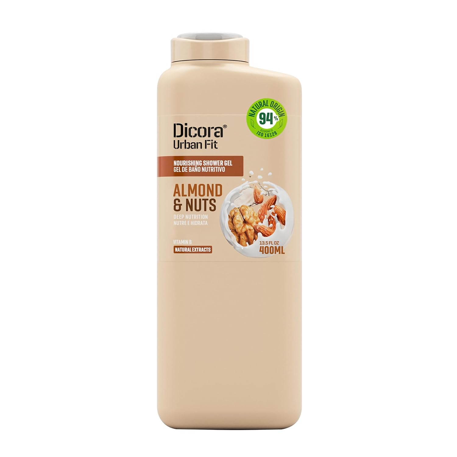Dicora Urban Fit Shower Gel - Women and Mens Body Wash for All-Day Hydration - Prevents Premature Aging with Vitamin C - Citrus and Peach - 25.4 oz