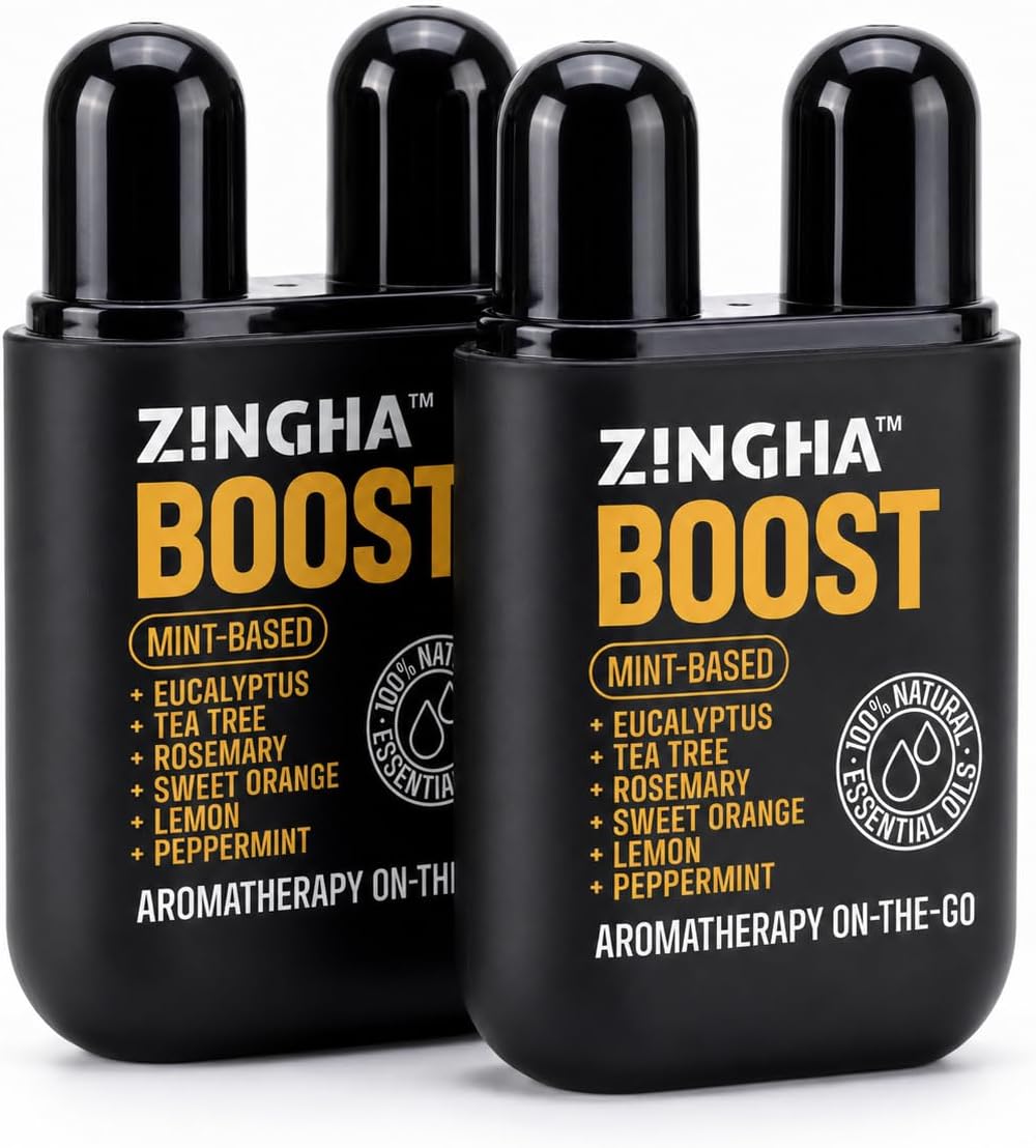 ZINGHA Nasal Stick - Instant Clear Breathing & Sinus Relief | Strong Aromatherapy Inhaler with Natural Essential Oils | Portable Mood Boost & Mental Clarity Reset