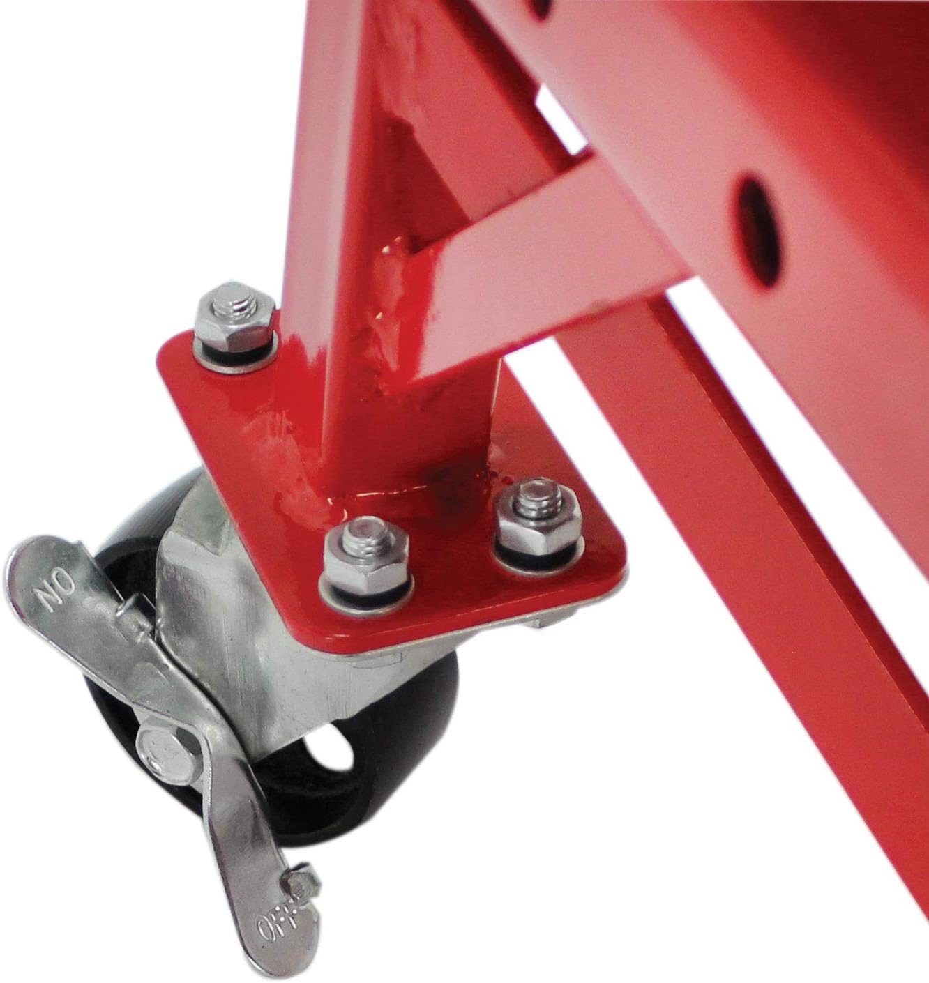 Extreme Max 5001.5083 Ultra-Stabile Hydraulic Motorcycle Lift Table with Foot Pad Lift Function - Raises Bikes from 13.25" to 34"