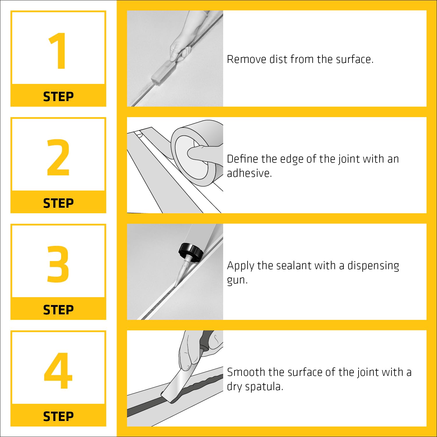 SIKA Sikaflex Construction Sealant - White, All-Purpose Polyurethane for Joints 1/2" or Smaller - 10.1 fl. oz - Weatherproof, High Elasticity, Paintable, Strong Adhesion