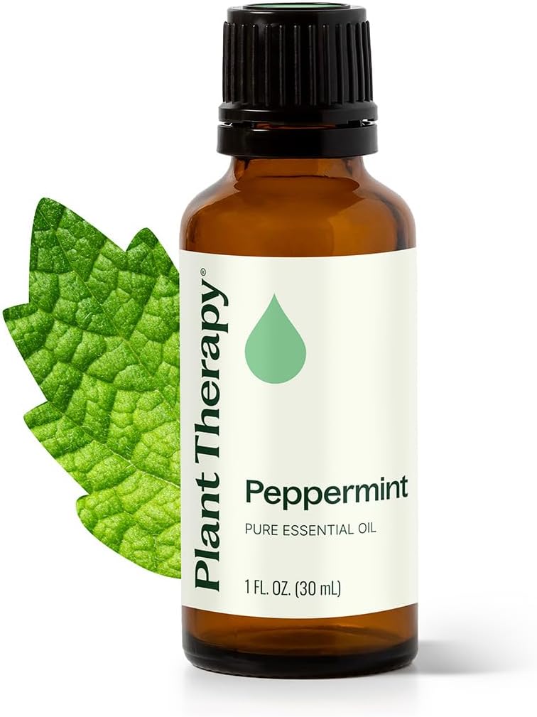 Plant Therapy Peppermint Essential Oil 30 mL (1 oz) Natural Aromatherapy | Pure, Undiluted for Diffuser & Topical Use, Relaxation, Digestion